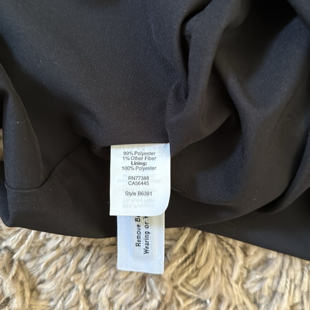 Women’s Madewell 0 Elegant Black/Gold Sleeveless Back Zip Jacquard Sheat… - Picture 4 of 5